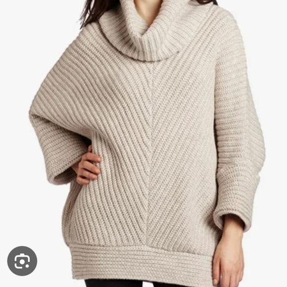 Y2K Cowl Neck Batwing Chunky Sweater BGBGMAXAZRIA - Picture 13 of 17